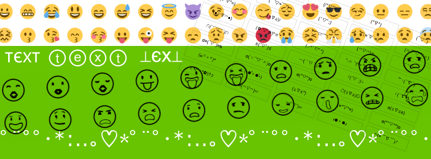 Emoticons and smiley with symbols ʕʘ̅͜ʘ̅ʔ 💓 - Smiley Cool